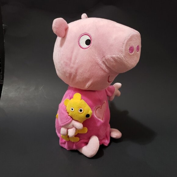 Peppa Pig Bedtime Lullabies Singing Plush Doll Holding Teddy Sounds 12" - Picture 10 of 10